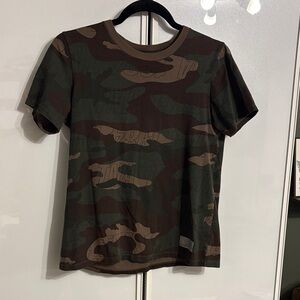 TNA Green and Brown Camo Short Sleeve Tee
